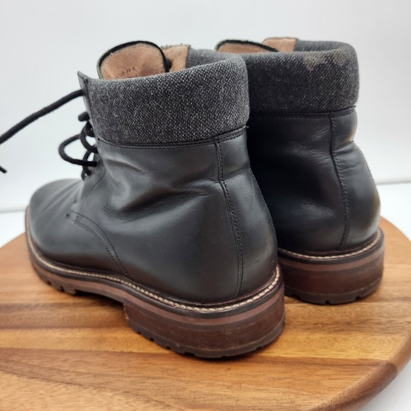 Warfield & Grand Chukka Boots Mens Size 11.5 Black Leather Allen Dress Boots‎ - Picture 10 of 16